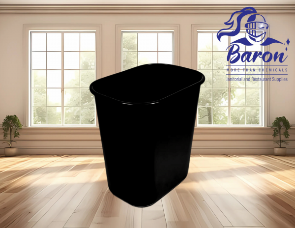 Boardwalk Soft-Sided Wastebasket, 28 qt, Black - Image 3