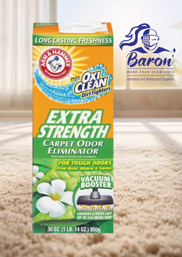 Arm & Hammer Deodorizing Carpet Cleaning Powder, Fresh, 30 oz Baron