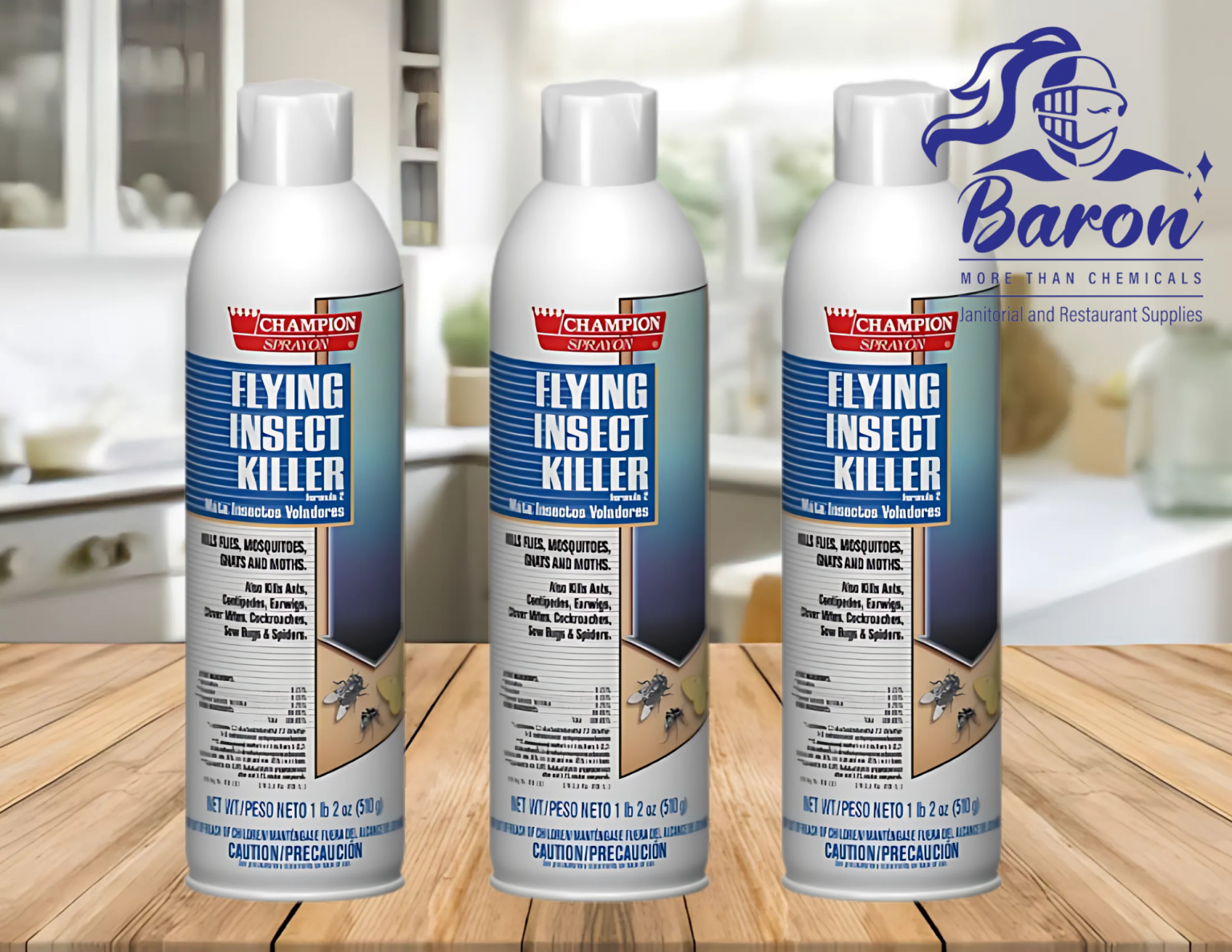 Champion Insect Champion Aerosol Flying Insect Killer, 18 oz - Baron Chemicals